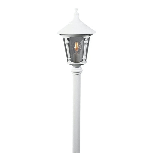 Konstsmide 578-250 : Virgo Single Head Pathway Light - Matt White Konstsmide