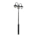 Konstsmide 621-750 : Libra Triple Head Post Light - Matt Black Konstsmide