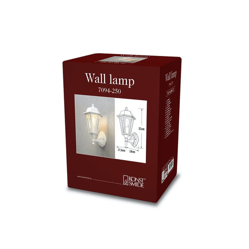 Konstsmide 7094-250 : Budget Up Light Matt White Konstsmide