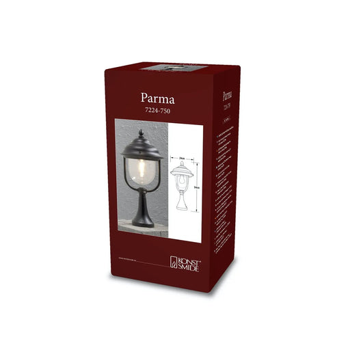 Konstsmide 7224-750 : Parma Gate Post Matt Black Konstsmide