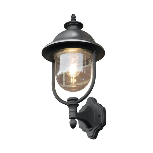 Konstsmide 7239-000 : Parma Up Light Black + S.Steel Konstsmide
