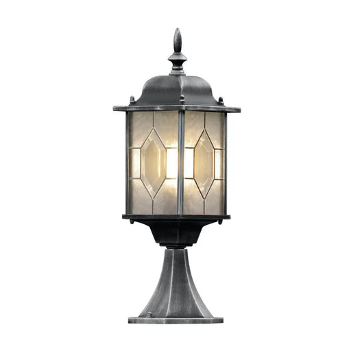 Konstsmide 7246-759 : Milano Gate Post Light Black/Silver Konstsmide
