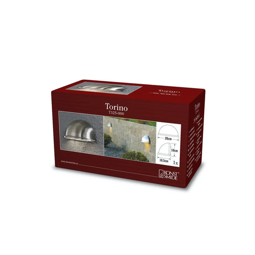 Konstsmide 7325-000 : Torino Wall Light S. Steel Konstsmide