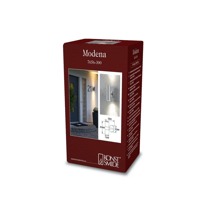 Konstsmide 7656-300 : Modena Wall Light Up/Dwn Lg Grey Konstsmide