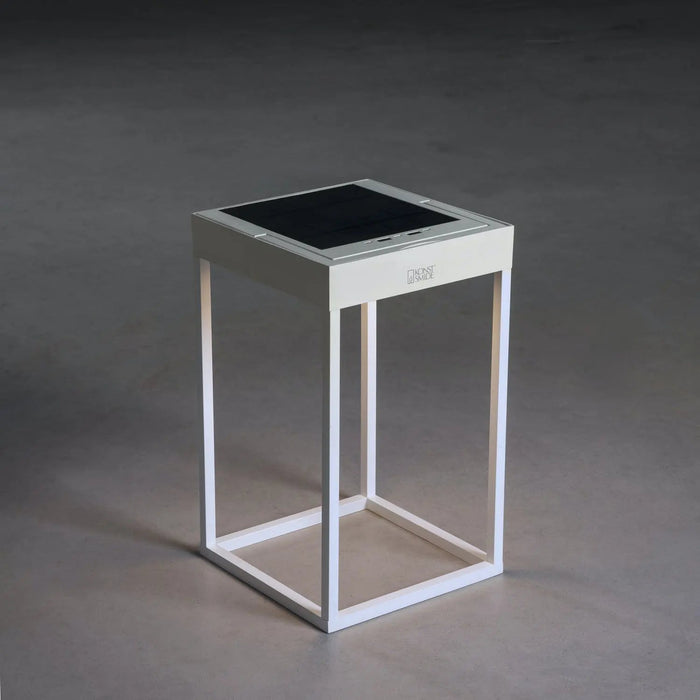 Konstsmide 7815-250 : Portofino Lantern Solar/USB 2700K/3000K On/Off/Dusk/Dawn Wh Konstsmide