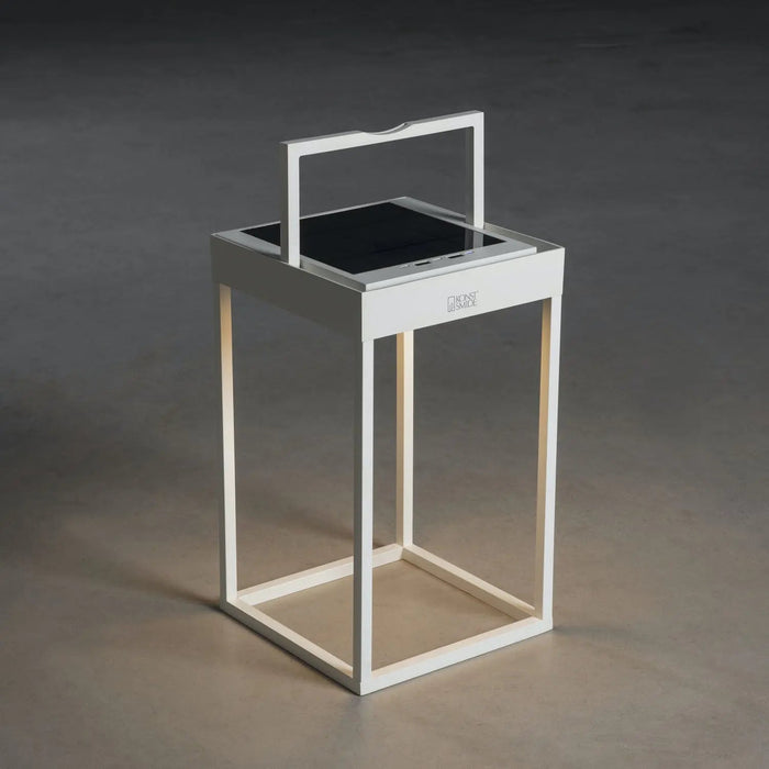 Konstsmide 7815-250 : Portofino Lantern Solar/USB 2700K/3000K On/Off/Dusk/Dawn Wh Konstsmide