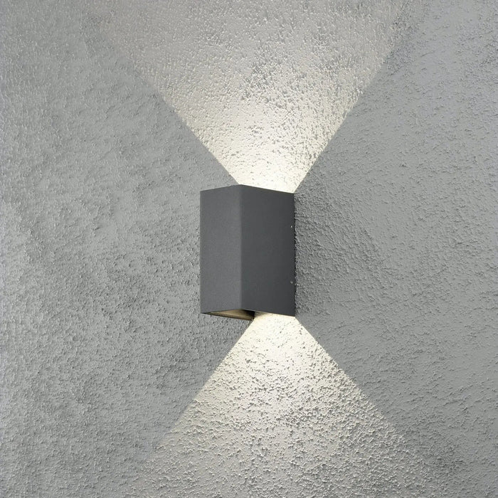 Konstsmide 7940-370 : Cremona Wall Light Anthracite 2x3 High Power LED Konstsmide