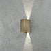 Konstsmide 7940-800 : Cremona Wall Brass 2x3 W LED Konstsmide