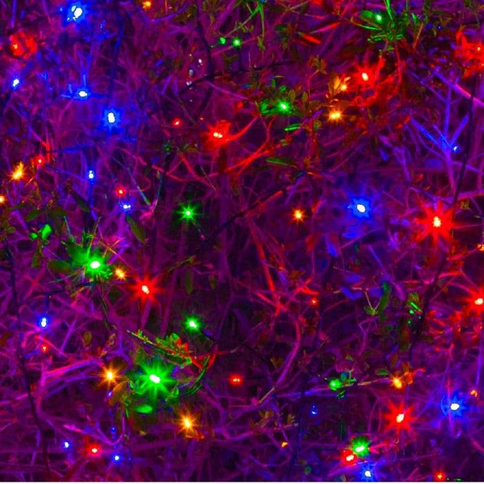 noma solar outdoor string light 100 led multicolour