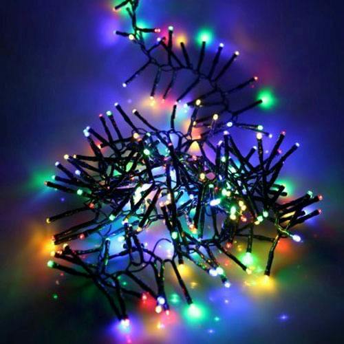 noma fit forget 360 led cluster christmas lights batterytimer multicoloured