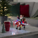 konstsmide christmas aeroplane with santa animated led message propellor battery