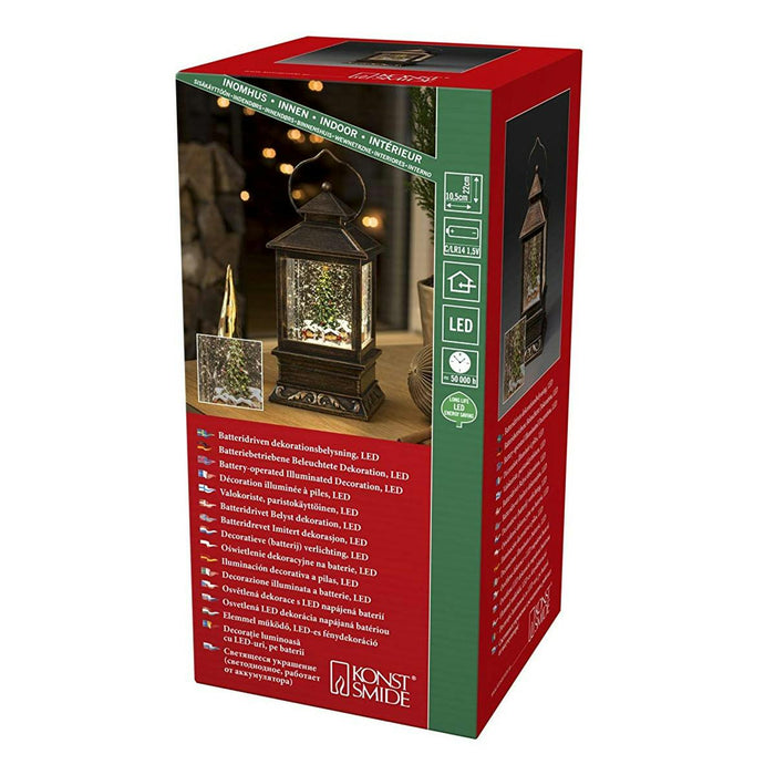 konstsmide water filled led lantern battery christmas market