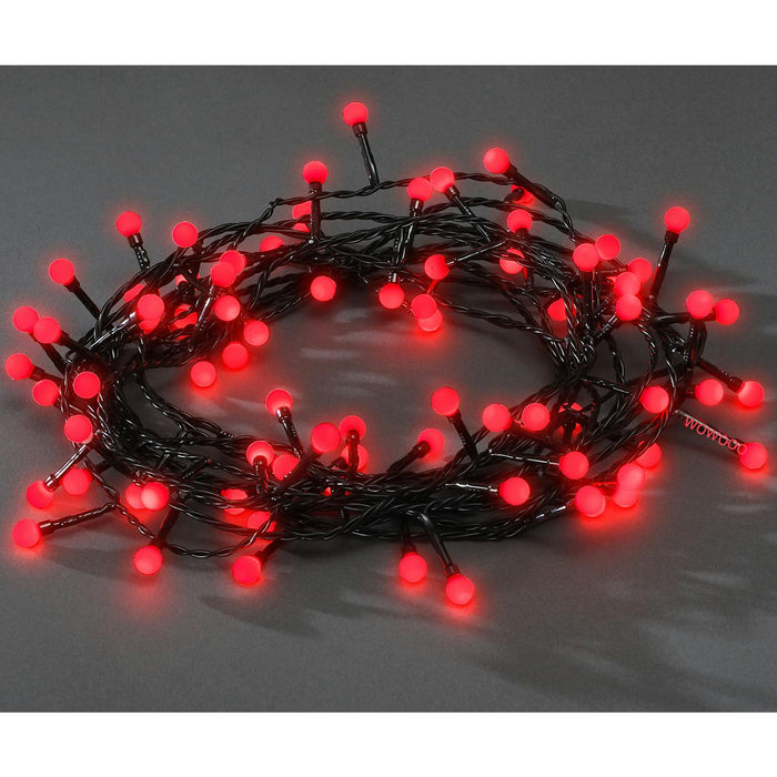 konstsmide berry lights plugin 80 led red