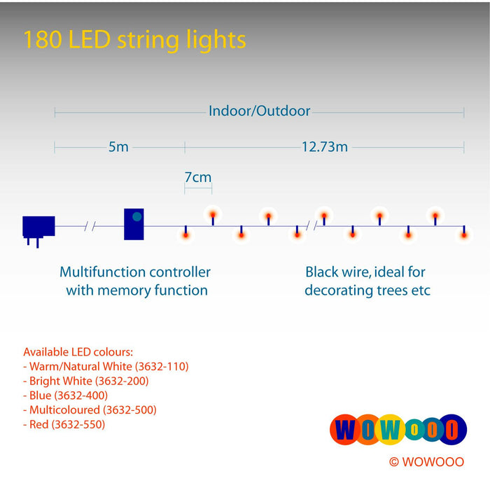 konstsmide 180 micro led christmas tree lights plug in warm white