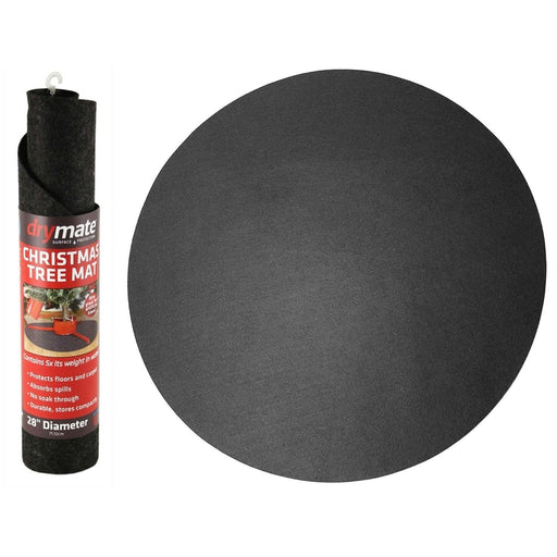 drymate waterproof christmas tree stand mat charcoal grey