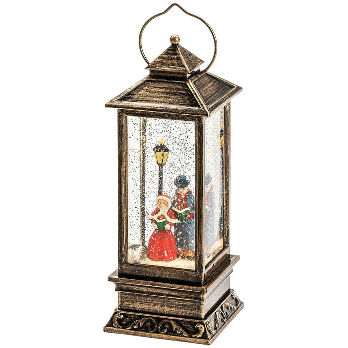 konstsmide water filled led lantern battery timer dickensian carol singers