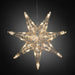konstsmide konstmide acrylic hanging star with 32 warm white leds plug in