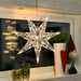 konstsmide konstmide acrylic hanging star with 32 warm white leds plug in