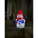konstsmide 24 led acrylic snowman 31cm batterytimer