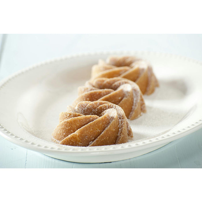 nordic ware heritage bundtlette cake tin silver