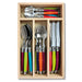 laguiole cutlery set 24pcs in a tray in multicolour