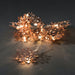 10 LED Copper Snowflake Lights : Battery Konstsmide