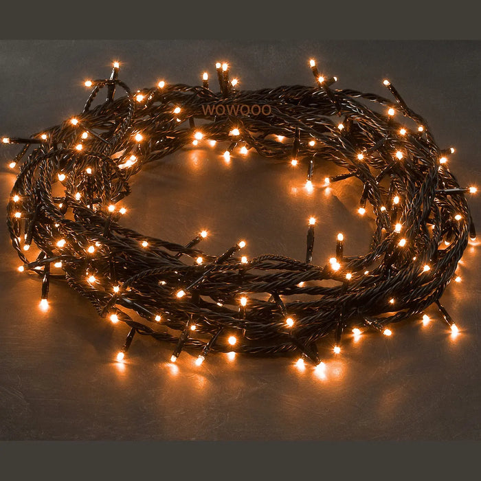 120 Micro LED Christmas Tree Lights : Plug In : Copper/Orange Konstsmide