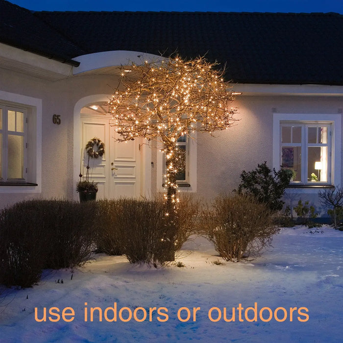 120 Micro LED Christmas Tree Lights : Plug In : Copper/Orange Konstsmide