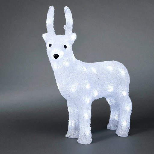 40 LED Acrylic Reindeer Stag : 38cm : Plug In Konstsmide