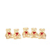 Acrylic Teddies Light String : Set of 5 : Indoor/Outdoor : Plug In : 12cm : 40 LED Konstsmide