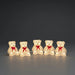 Acrylic Teddies Light String : Set of 5 : Indoor/Outdoor : Plug In : 12cm : 40 LED Konstsmide