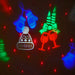 Christmas Animated LED Projector With Changeable Slides & Laser Stars Festive Productions