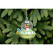 Christmas Tree Glass Bauble : 10.5cm UFO Spaceship Festive Productions