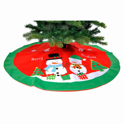 Christmas Tree Skirt : Snowmen : 136cm Festive Productions