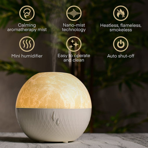 made by zen selene essential oil aroma diffuser breathing mood light plug in