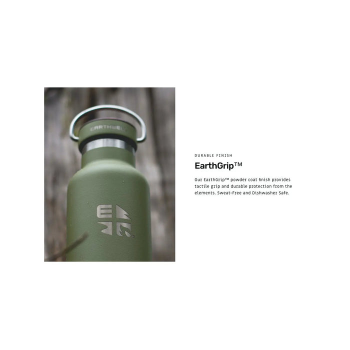 Earthwell Woodie Vacuum Bottle 22oz/650ml - Maple/Aqua Blue Earthwell