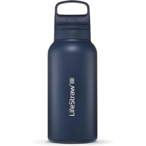 lifestraw go 20 stainless steel water filter bottle 1l aegean sea