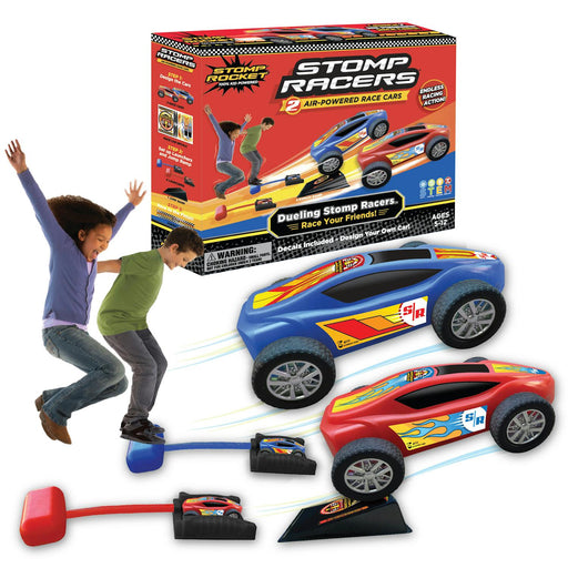 stomp rocket dueling stomp racers 2x race cars age 5