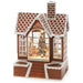 Gingerbread House : Water Filled LED Lantern : Battery/Timer : 23.5cm Konstsmide