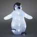 konstsmide 24 led acrylic black white penguin 30cm battery