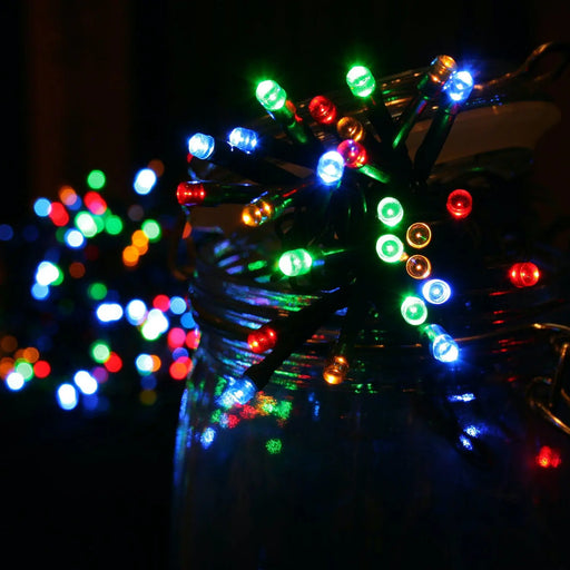 Grade A Warehouse Second - 288x Battery LED Multi Effect String Lights with Timer - 6 hrs on/18 hrs off - Multicoloured- 1210GM Noma