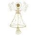 festive productions christmas tree topper 18cm gold glitter abstract angel