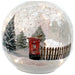 festive productions 15cm led lit christmas crackle ball battery postbox winter scene