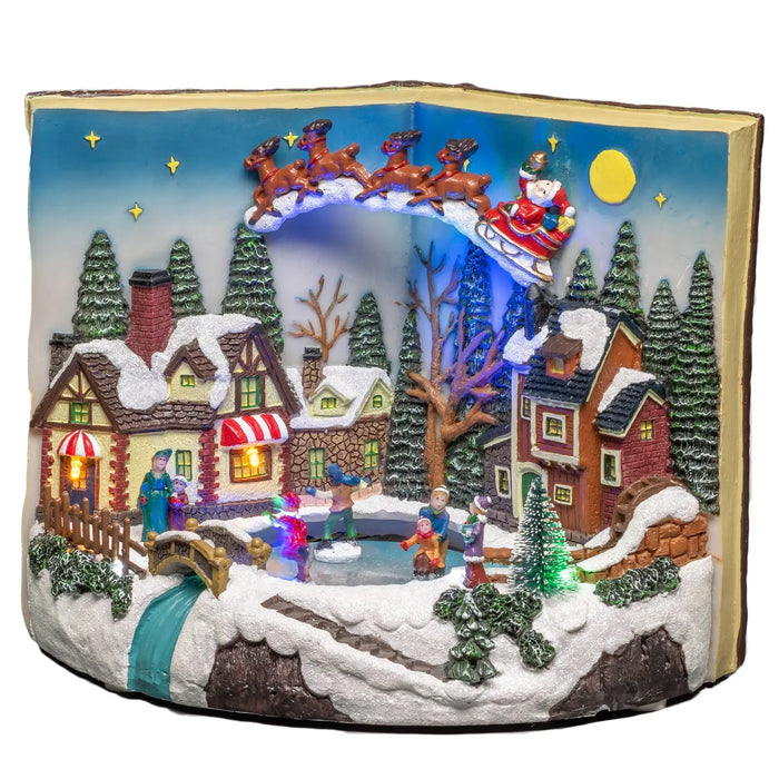 konstsmide led christmas scene mains or battery book with moving children