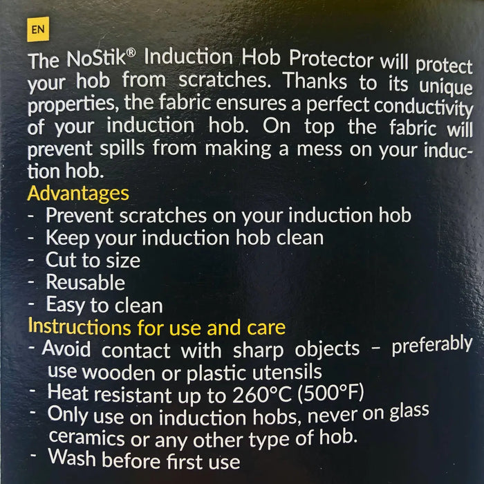 Grade A Warehouse Second - NoStik Induction Hob Protector / Liner 48 x 58 cm NoStik
