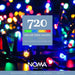 noma 720 led decor christmas tree lights 3cm spacing green cable plugin with timer multicoloured