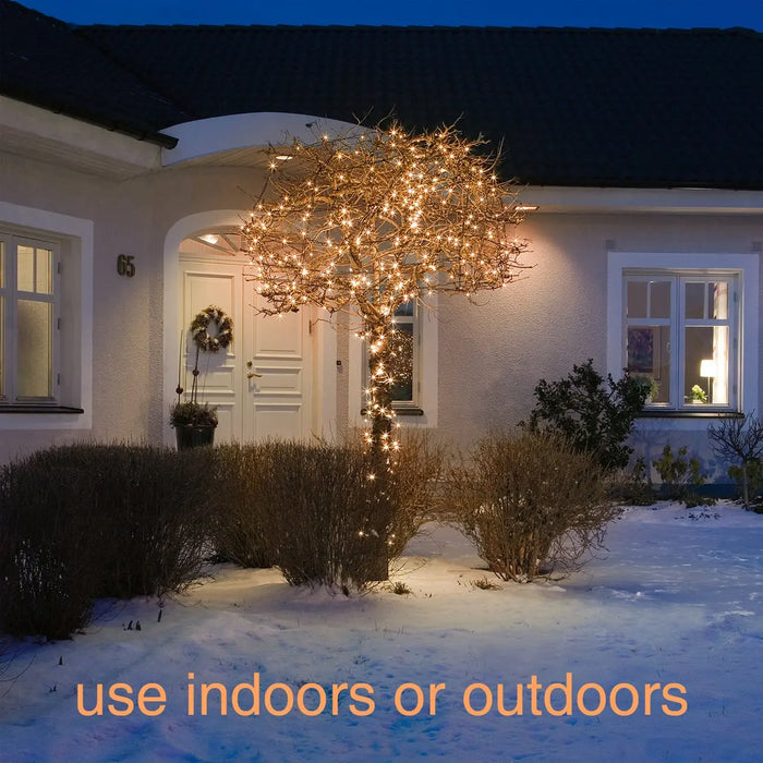 Grade B Warehouse Second - 120 Micro LED Christmas Tree Lights : Plug In : Copper/Orange Konstsmide