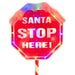 Grade B Warehouse Second - 1m Santa Stop Sign : Multicolour LED Christmas Light : Plug In Festive Productions