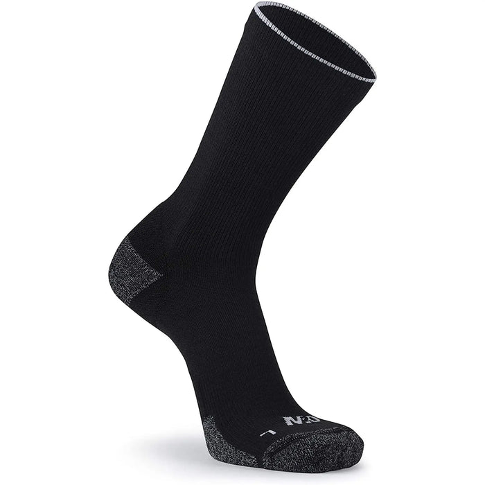 Grade B Warehouse Second - M2O Merino Crew Plus Compression Socks : Black/Grey : Size L M2O