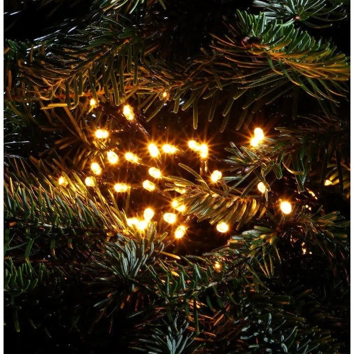 Grade B Warehouse Second - Noma 240 LED Christmas Tree Lights : Green Cable : Plug-in with Timer : Antique White Noma